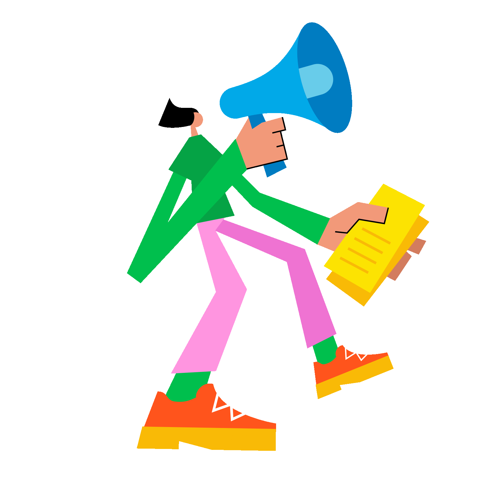 warp-boy-with-megaphone-and-flyers